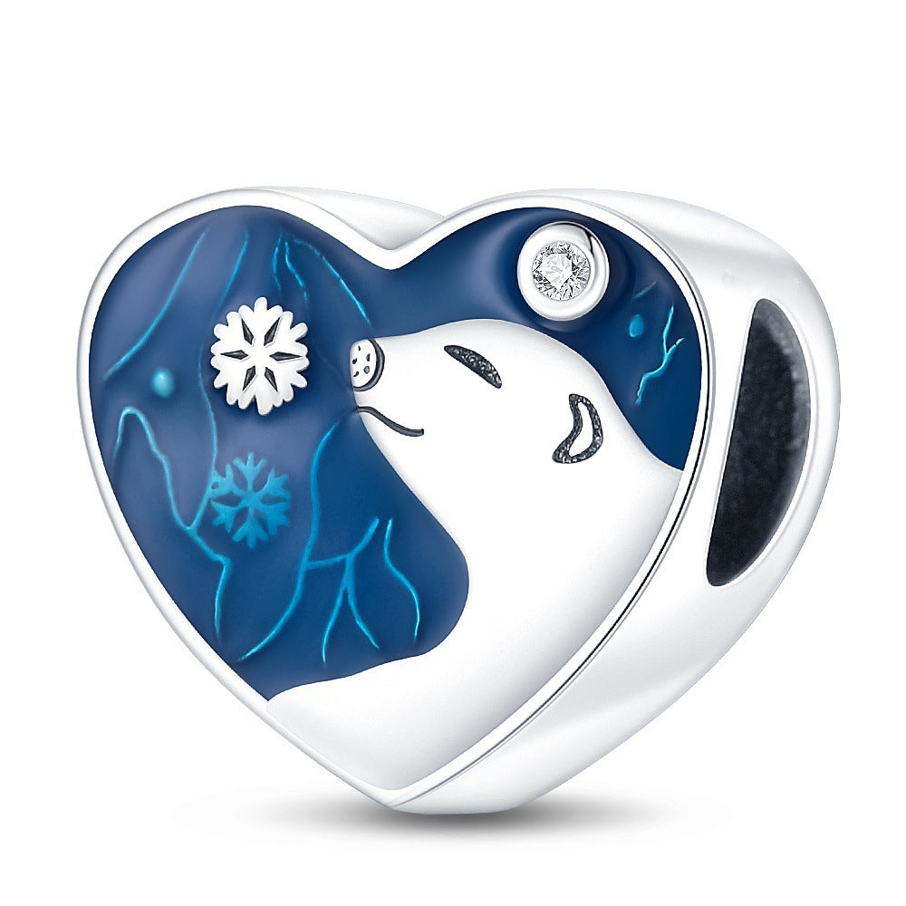 Wholesale Flowers fruits animals diverse hearts silver plated Charms