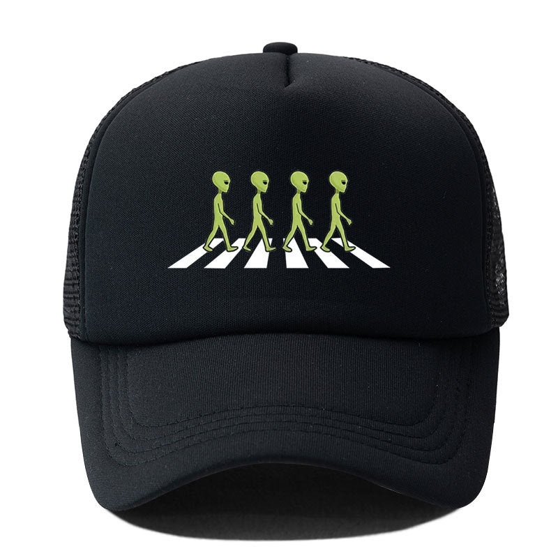 Wholesale Alien Print Sponge Soft Top Breathable Baseball Cap