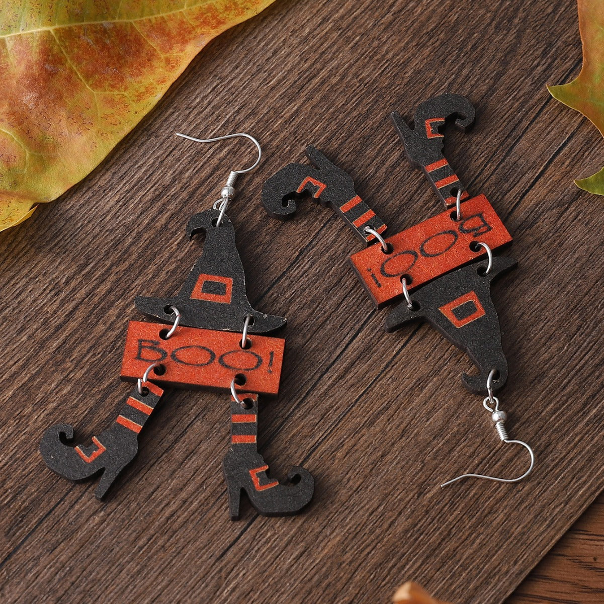 Wholesale  Gothic Witch Hat Boots Pendant Earrings