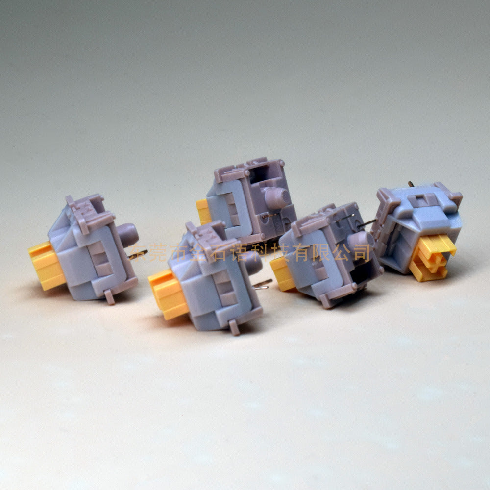 Wholesale ABS Random Luminous Fingertip Pressure Reducing Axle Tester Key Cap Pendant Mechanical Key Fidget Keychains