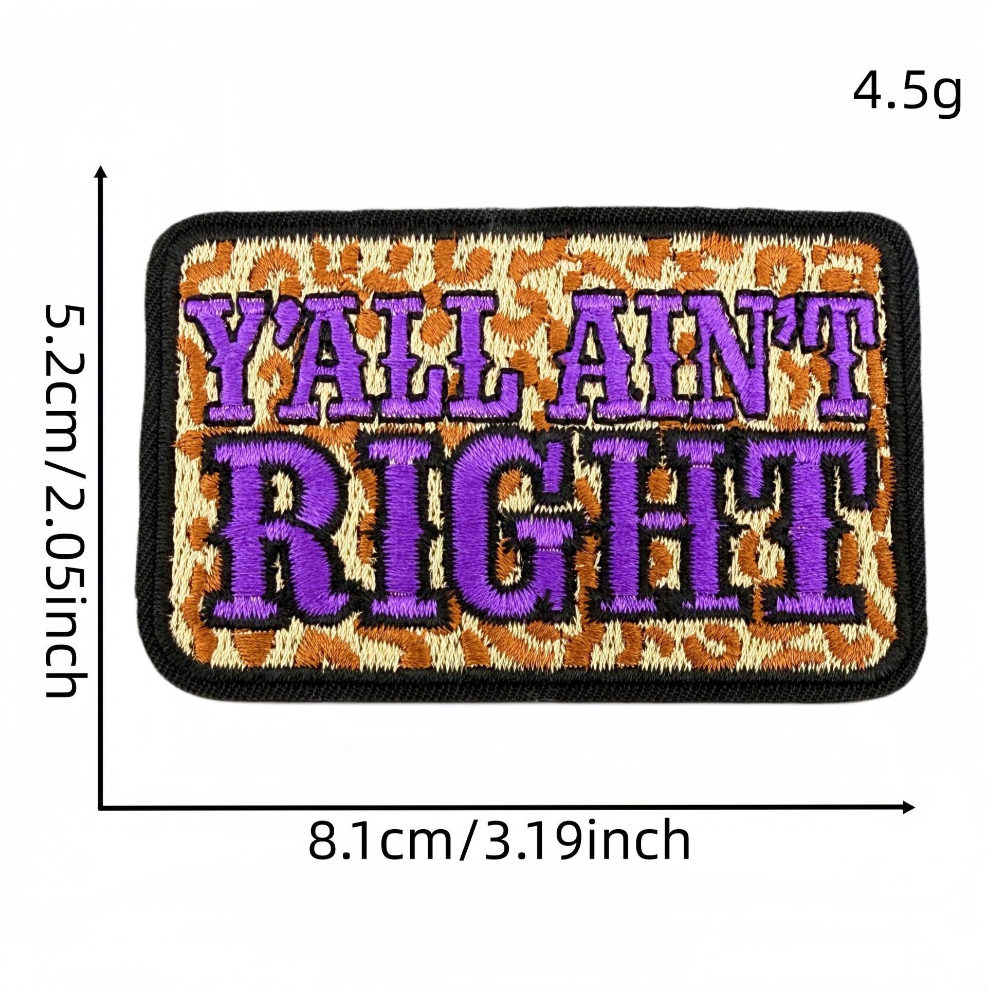 Wholesale Stylish 20 Piece Embroidered Letter Patches Leopard Print Iron On Badges For Clothing Bags DIY Craft Supply