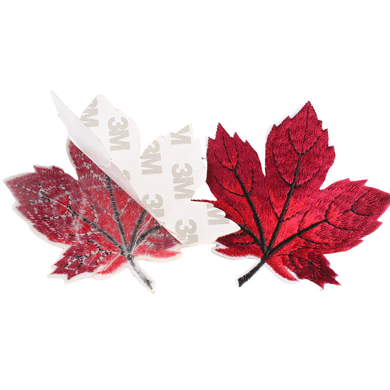 Wholesale Colorful leaves DIY Patches