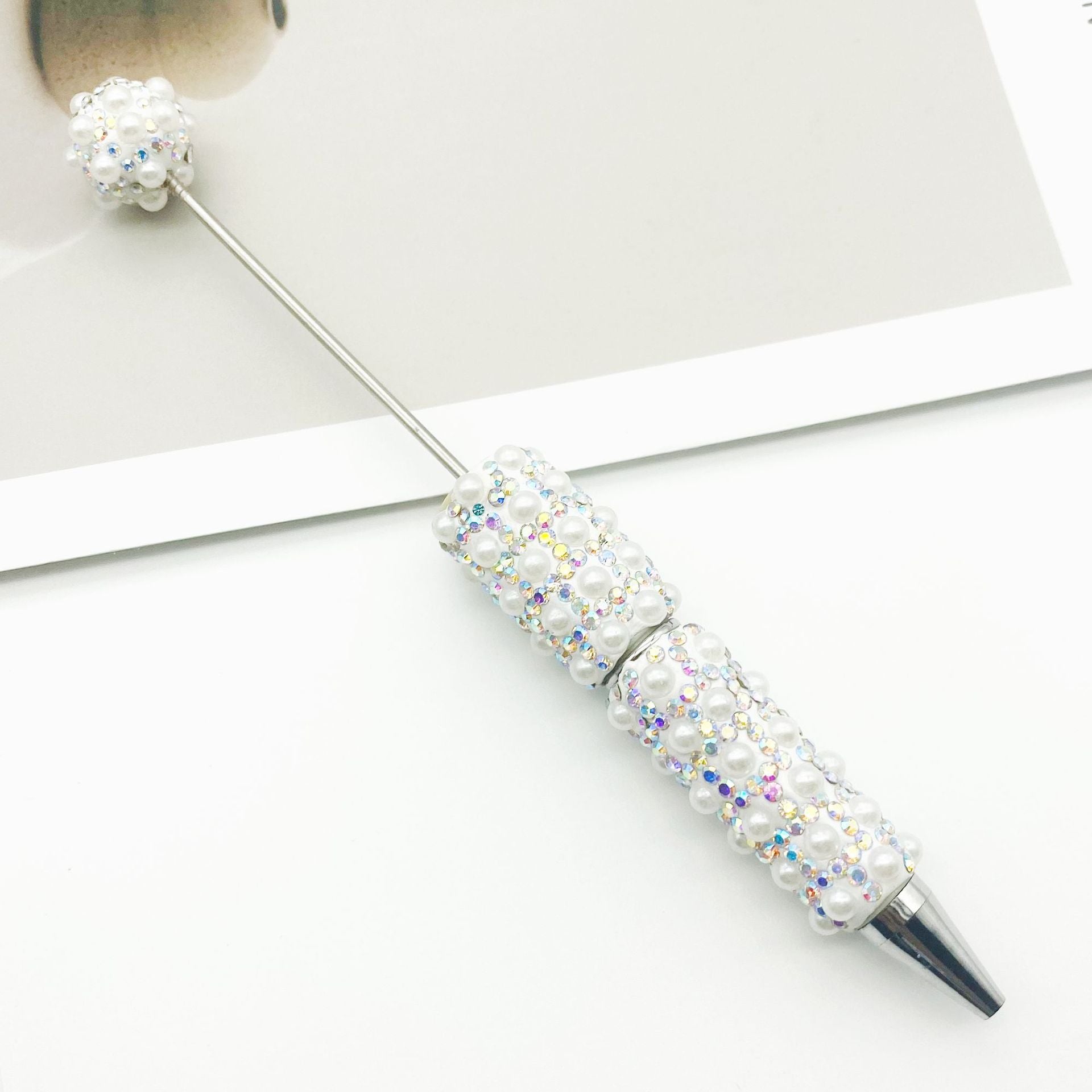 Wholesale Heavy-duty diamond and pearl bead pen