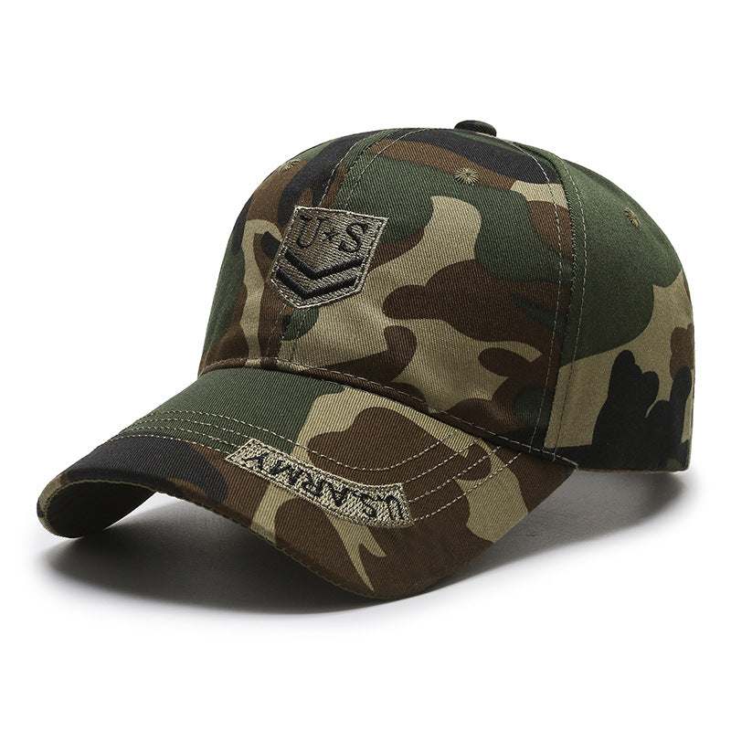 Wholesale spring and summer camouflage baseball cap outdoor sports cap embroidery hat