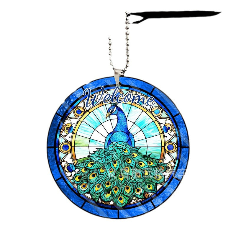 Wholesale New Acrylic Christmas Halloween Ornament Dragonfly Wreath Car Pendant