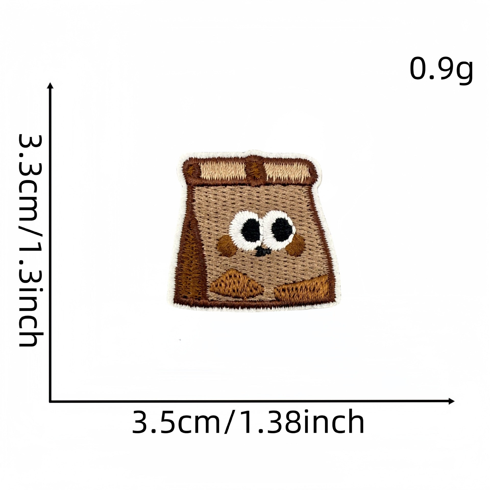 Wholesale Fashion Cartoon Food Embroidered Cloth Patches Cute Milk Tea Bread Design Sew On Decorative Clothing Accessory