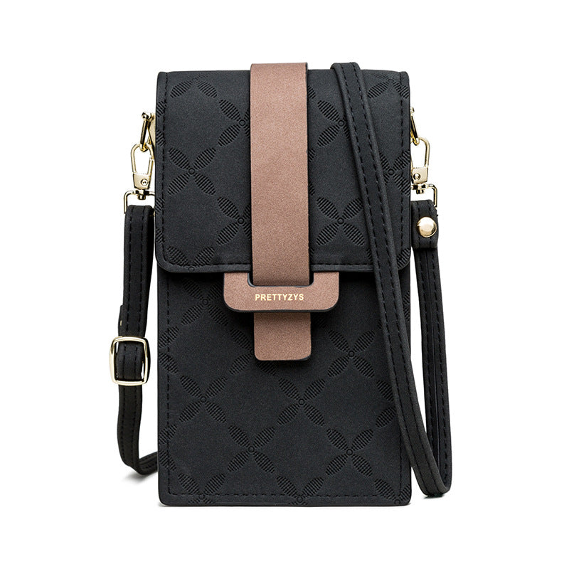 Wholesale Mini shoulder bag with vertical check buckle and detachable shoulder strap