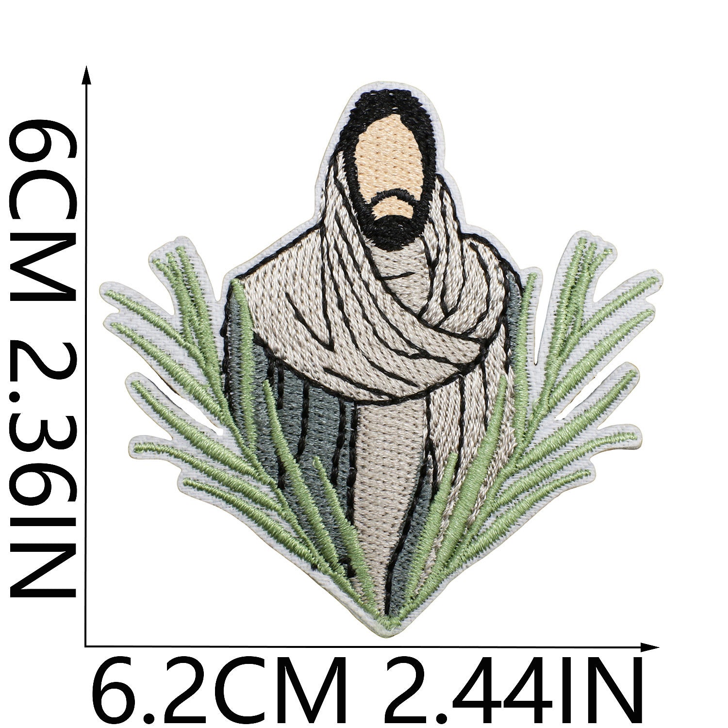 Wholesale Faith Letter Series Embroidered Fabric Patch with Cross  DIY Patches