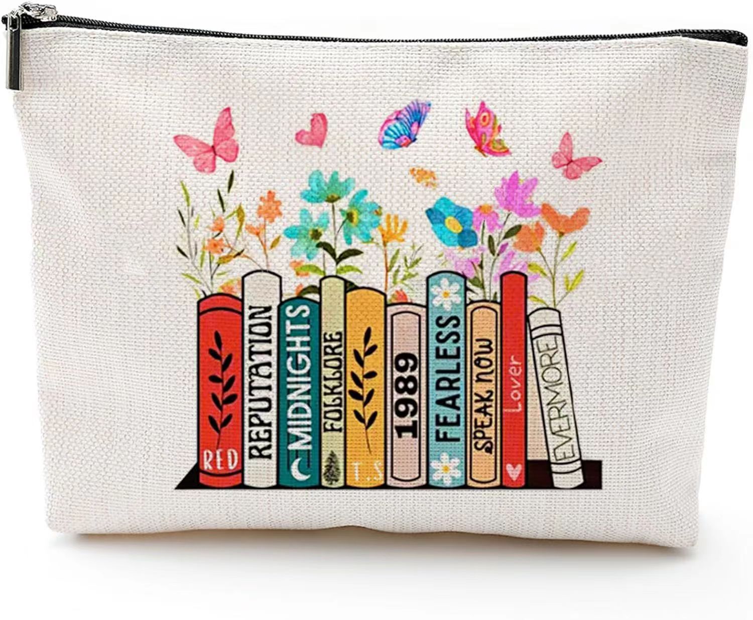 Wholesale Cotton and Linen Nurse Letter Print Storage Waterproof Linen Cosmetic Bag