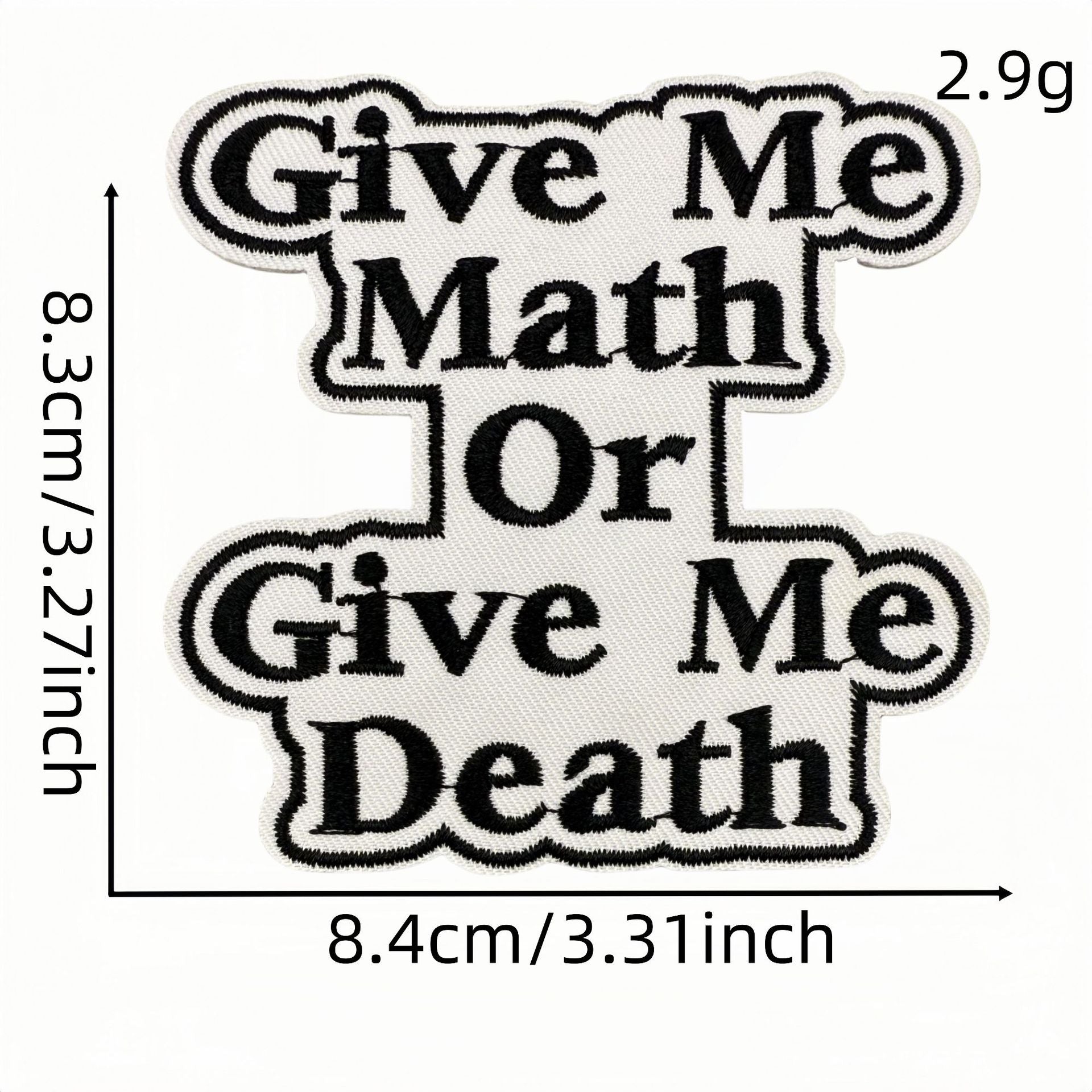 Wholesale Cartoon English Math Series Embroidery DIY Patches