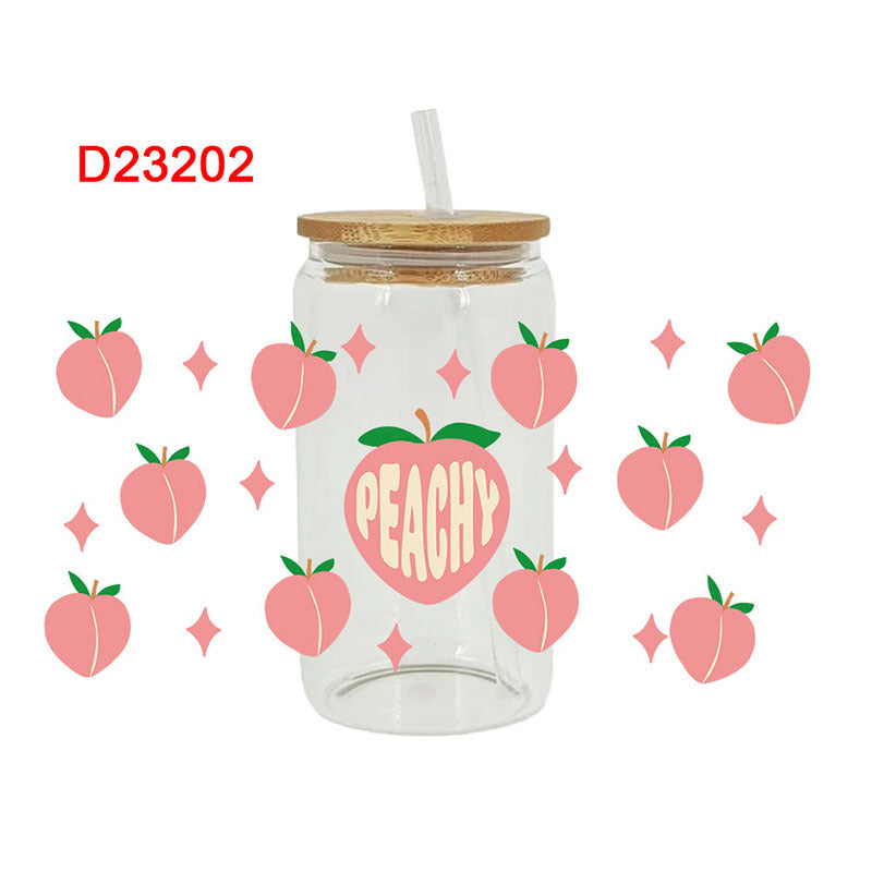 Wholesale Colorful Fruit Series 16oz Cup UV DTF Wraps