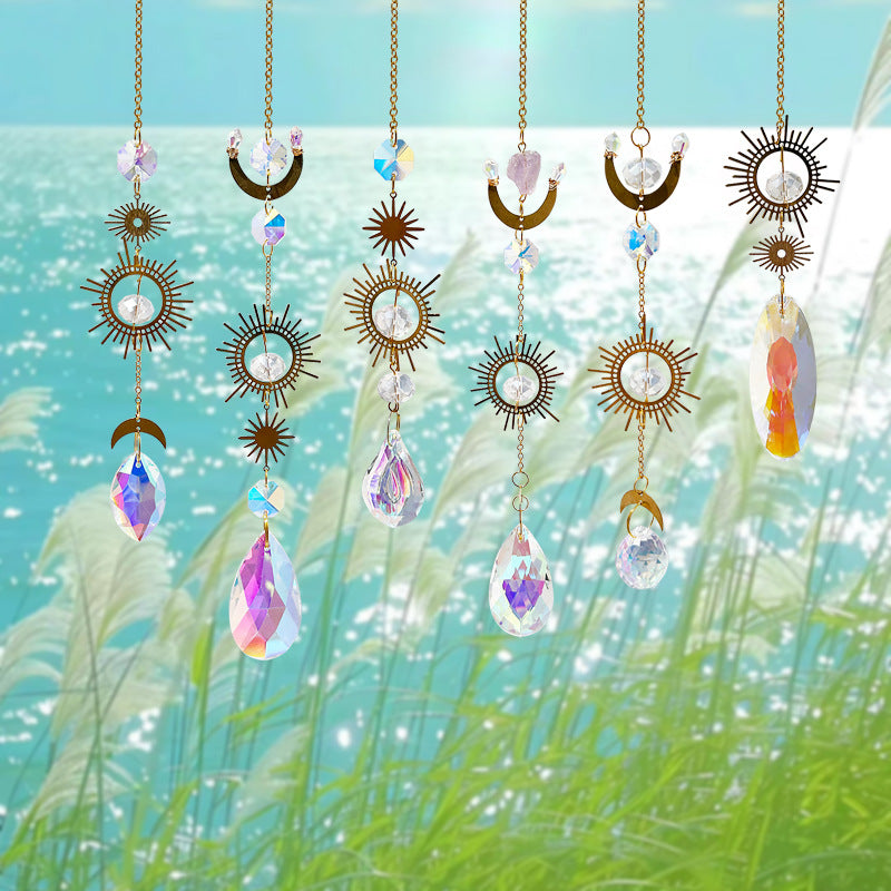 Wholesale Crystal Sun Catcher Golden Sun Pendant Lighting Pendant