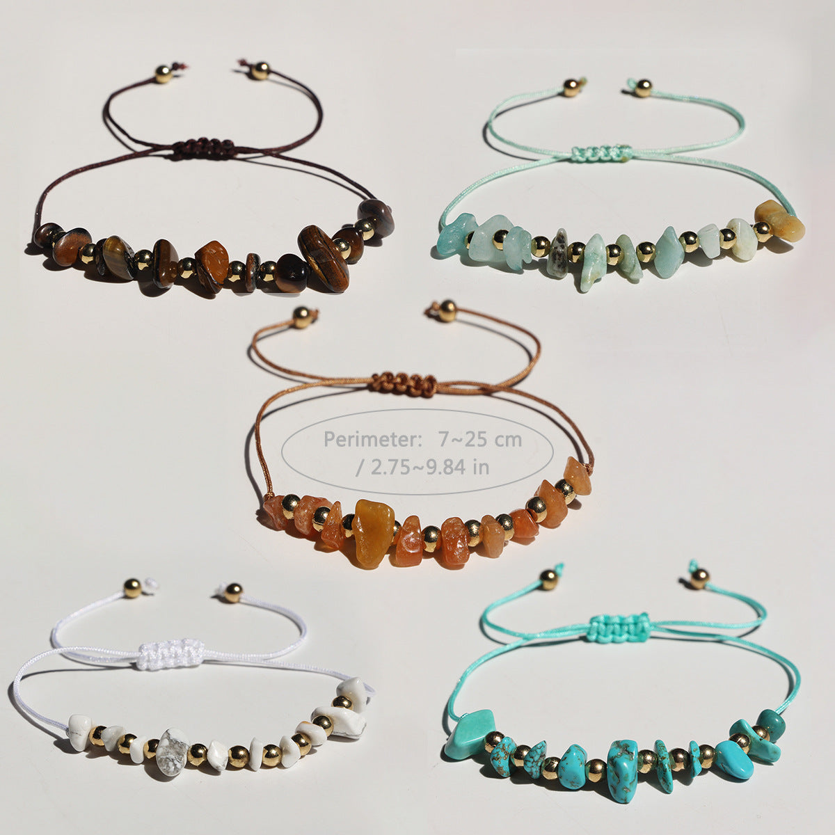 Wholesale fashion hand-woven irregular gravel beaded crystal bracelet