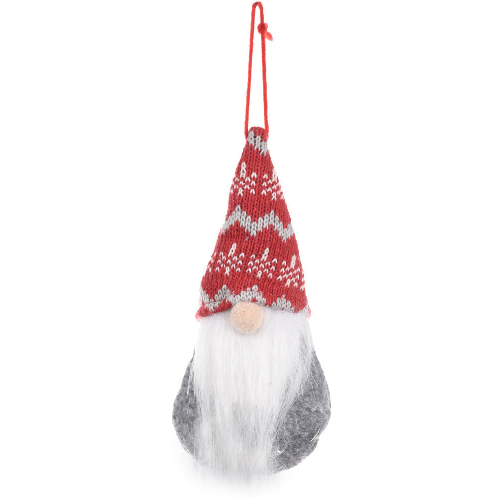 Wholesale Christmas Decoration Creative Knitted Small Doll Decoration