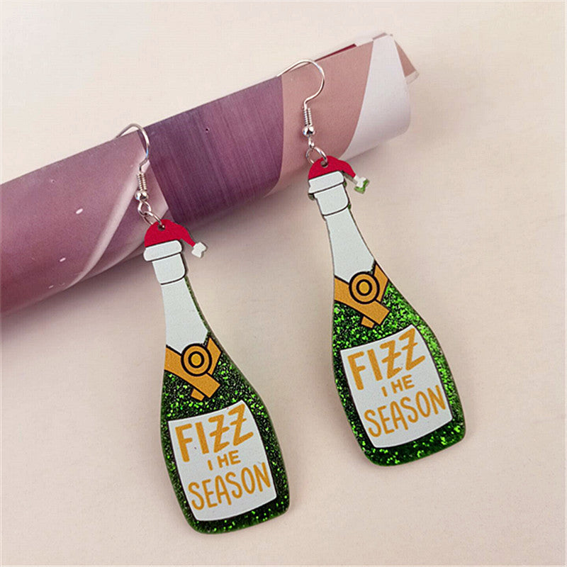 Wholesale Christmas Party Funny Acrylic Earrings