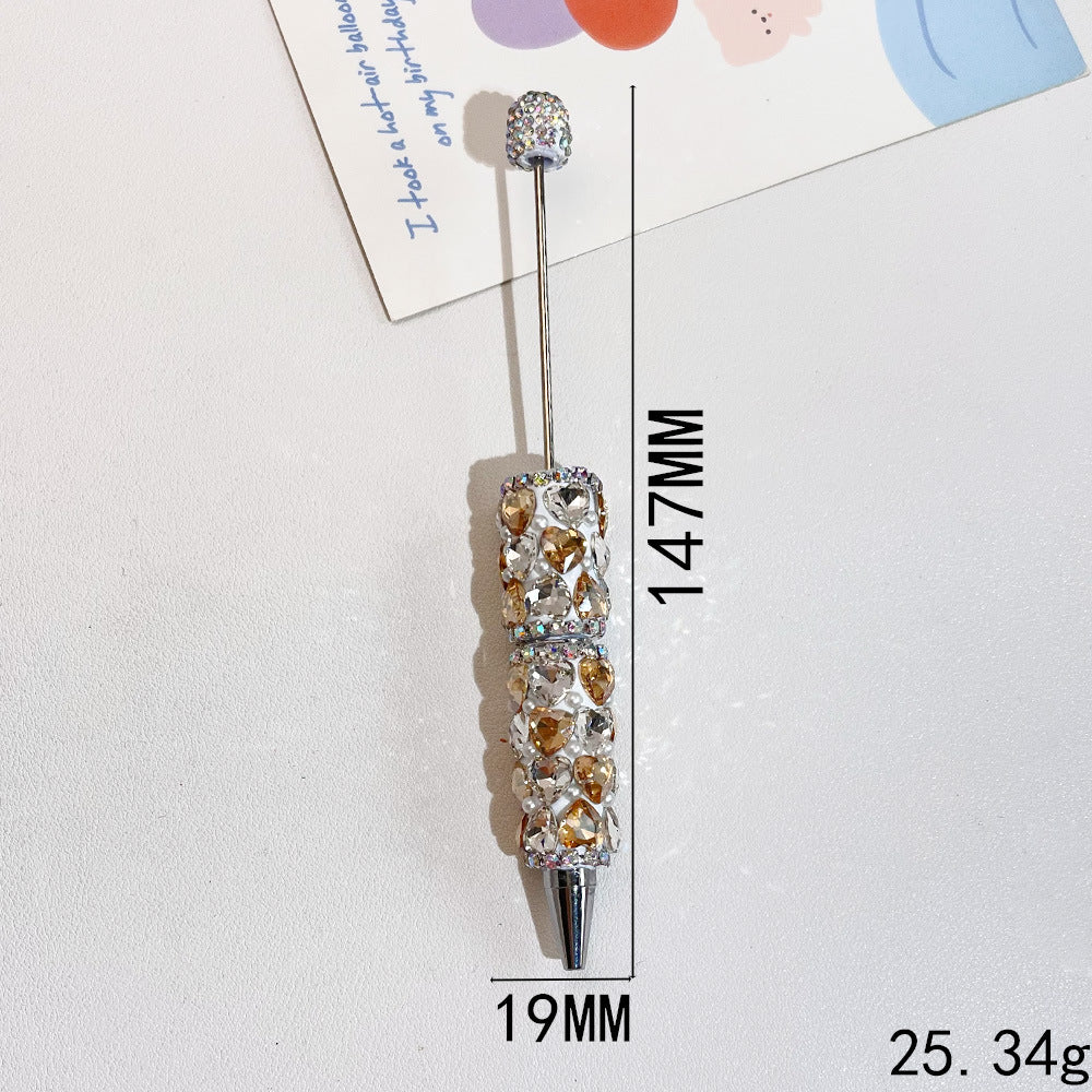 Wholesale 5pcs Heavy Heart Full of Diamond Fancy Beadable Pens