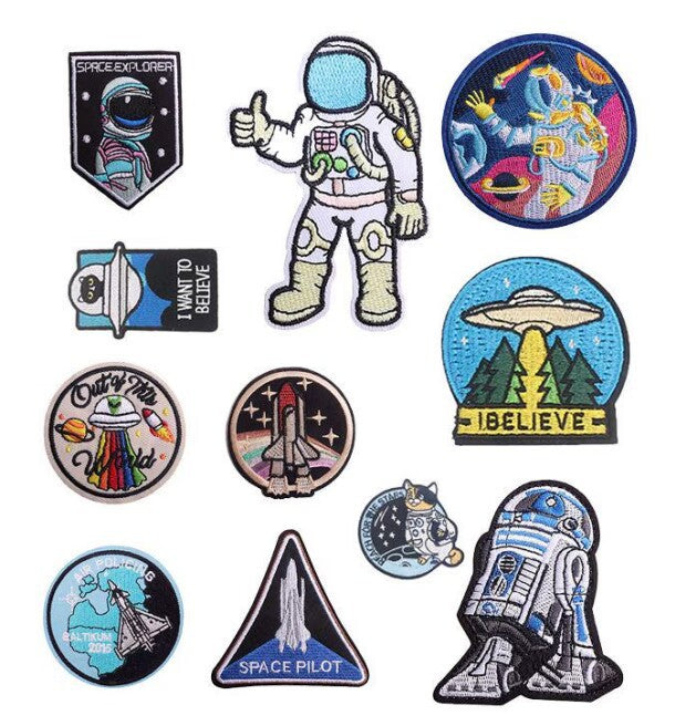 Wholesale Stylish Polyester Embroidered Astronaut Space Patch For Kids Clothing And DIY Crafts OLY Exclusive