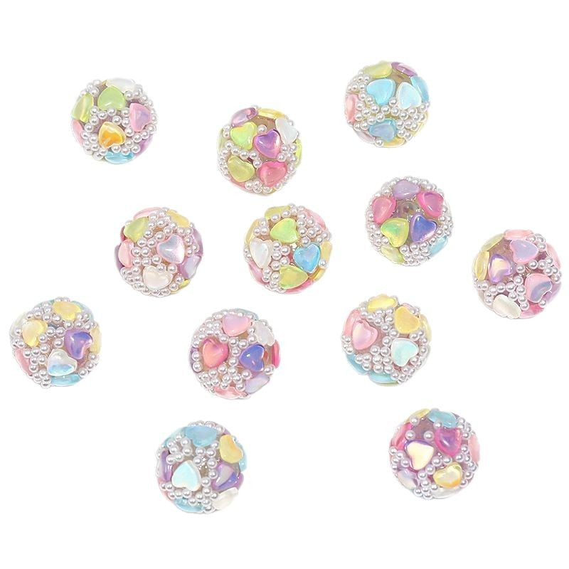 Wholesale  10pcs  Colored heavy industry rhinestone bead Crystal Beads