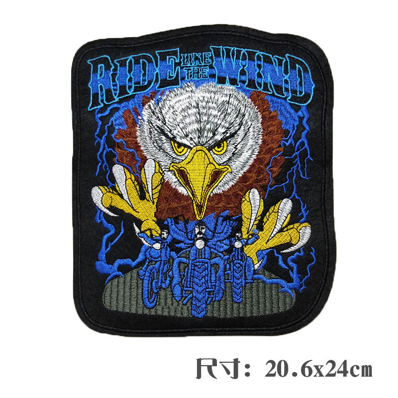 Wholesale Large punk style clothing embroidery DIY Patches