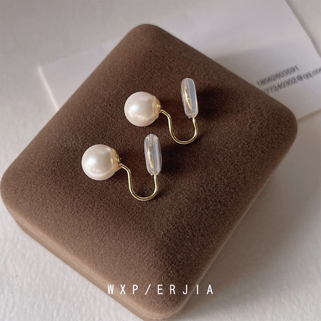 Wholesale 925 silver mosquito coil tray pearl ear clip