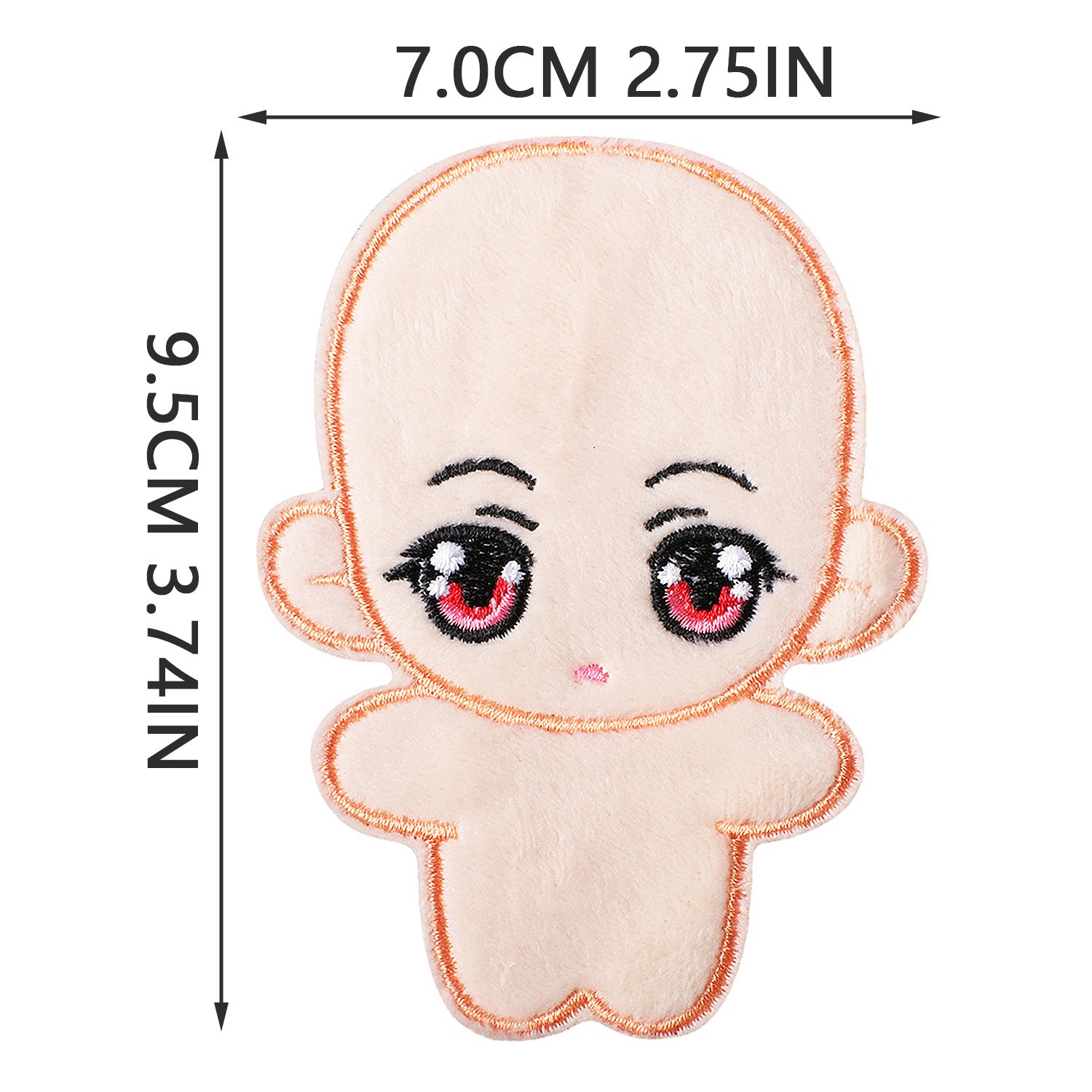 Wholesale Fashion Embroidered Iron On Patches Cozy Woven Doll Design For Jeans Canvas Bag DIY Craft Supply Bag Charm OLY Exclusive