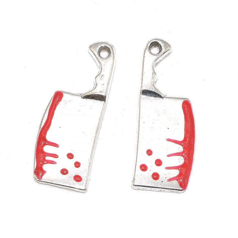 Wholesale 10pcs Gothic style simulation sword axe heart organ dripping Decorations