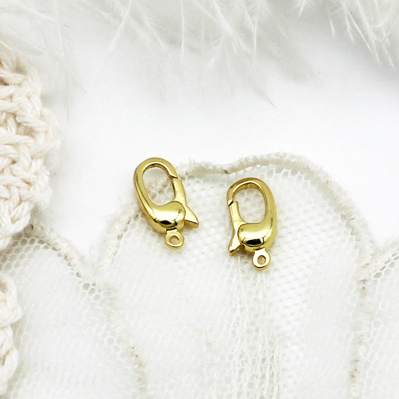 Wholesale of Gold Lobster Buckle Copper DIY Jewelry Accessories