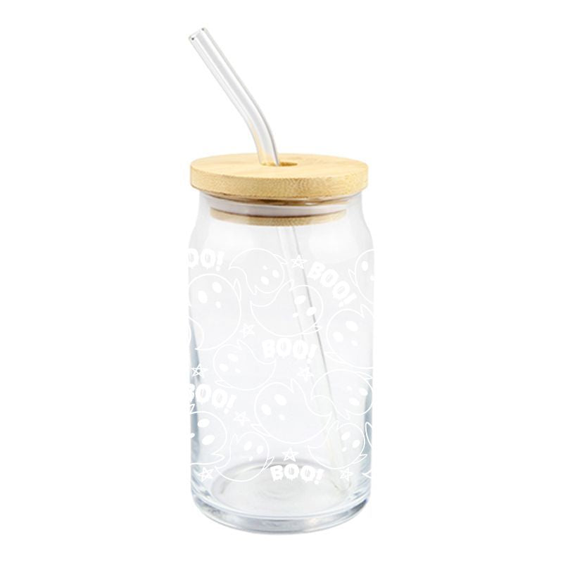 Wholesale 5pcs Pumpkin Cute Ghost Halloween 16oz Cup UV DTF Wraps