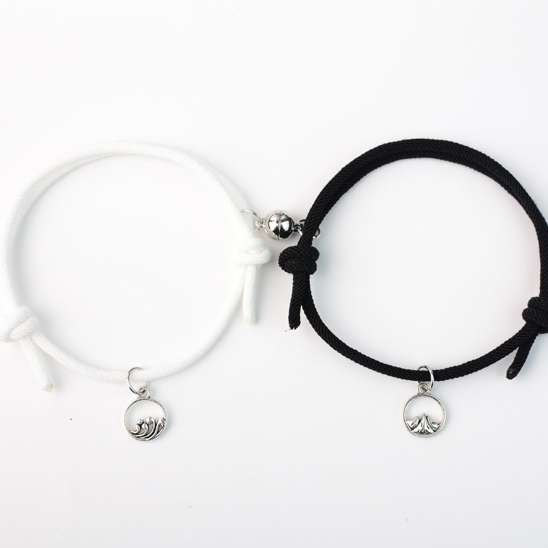 Wholesale  Magnetic Attraction Couple Pair Braided Cord Bracelets