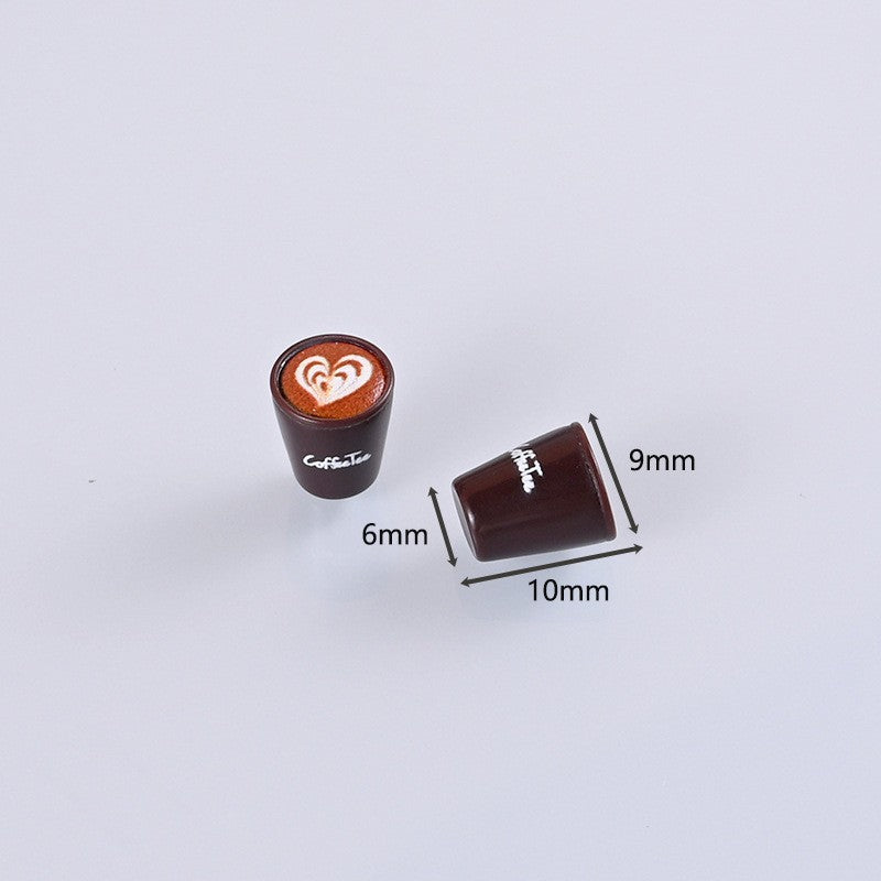 Wholesale 10pcs Floral coffee cups food toys Doll Accessories