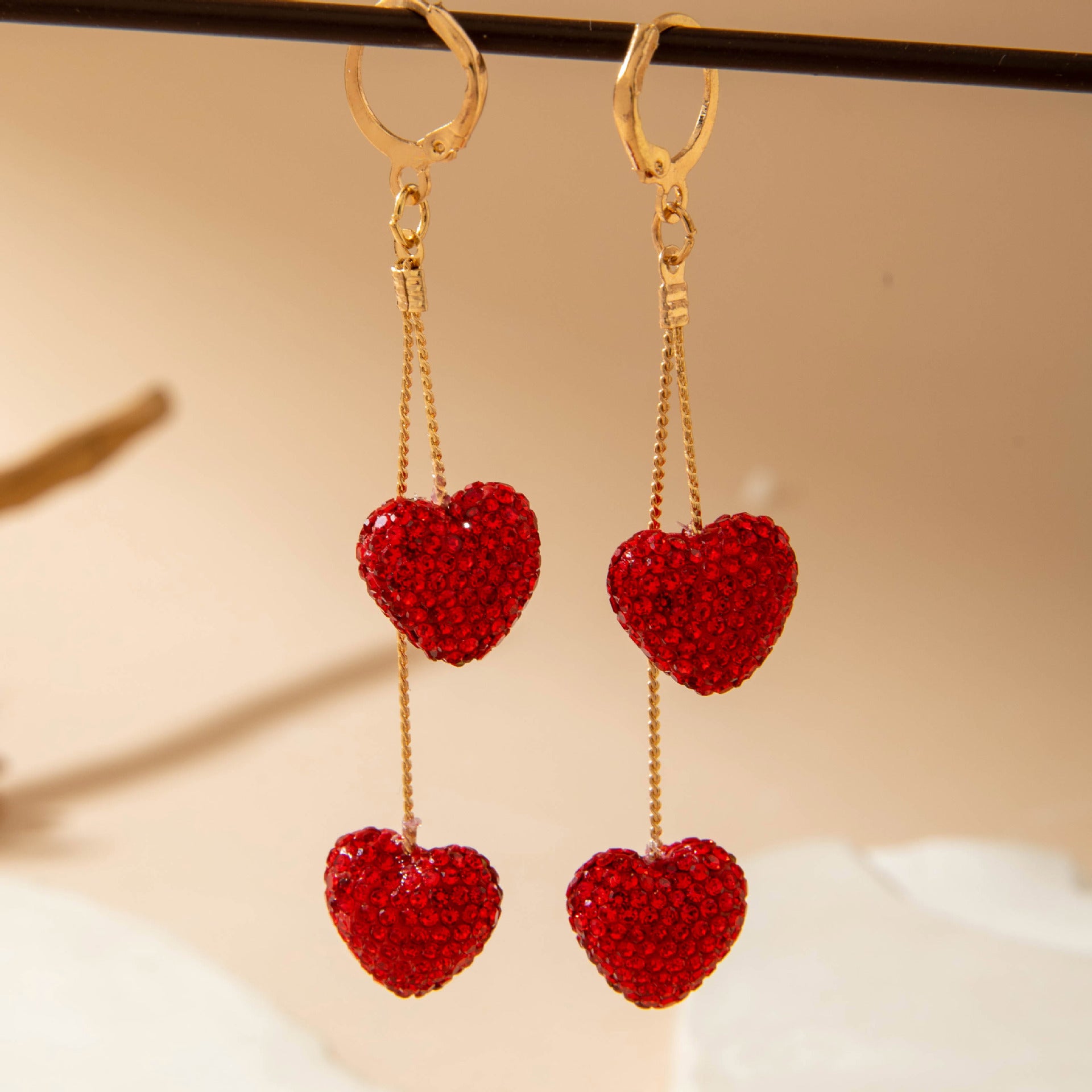 Wholesale Bow Love Valentine' s Day Acrylic Earrings