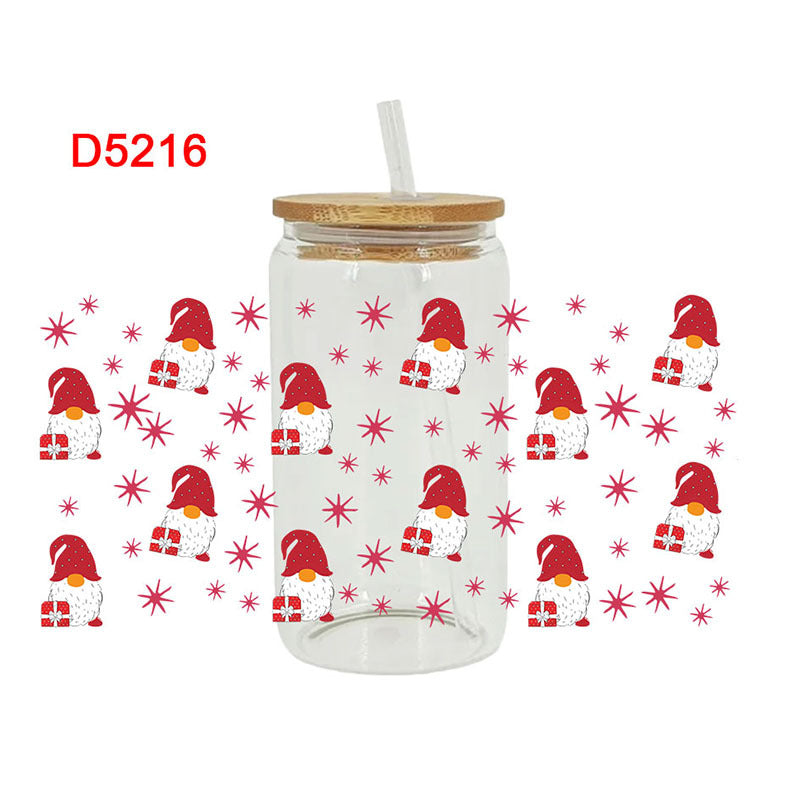 Wholesale Christmas Gift Series 16oz Cup UV DTF Wraps