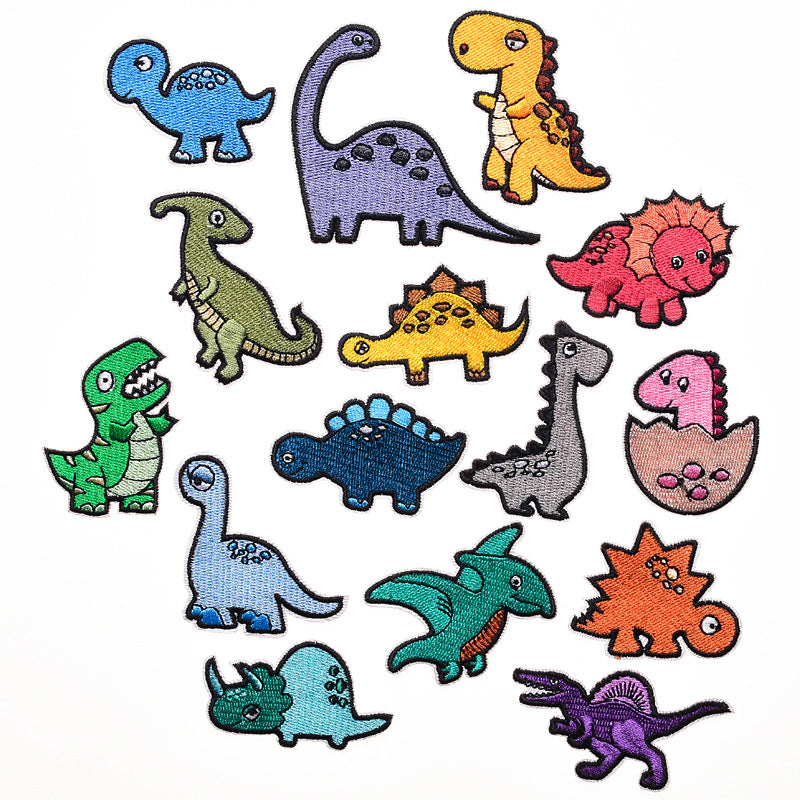 Wholesale Small dinosaur cloth embroidery Dinosaur badge clothing Patches