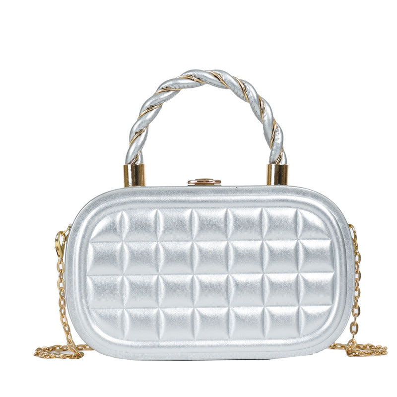 Wholesale  Small Bag  Summer New Fashionable Woven Hand Box Bag