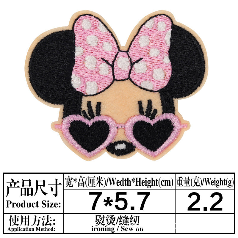 Wholesale 13 Styles Cartoon Cloth Patches Decorative Twill Sew On Appliques For Bags Clothing Hats Fashion Resale Accessory MysteryZone