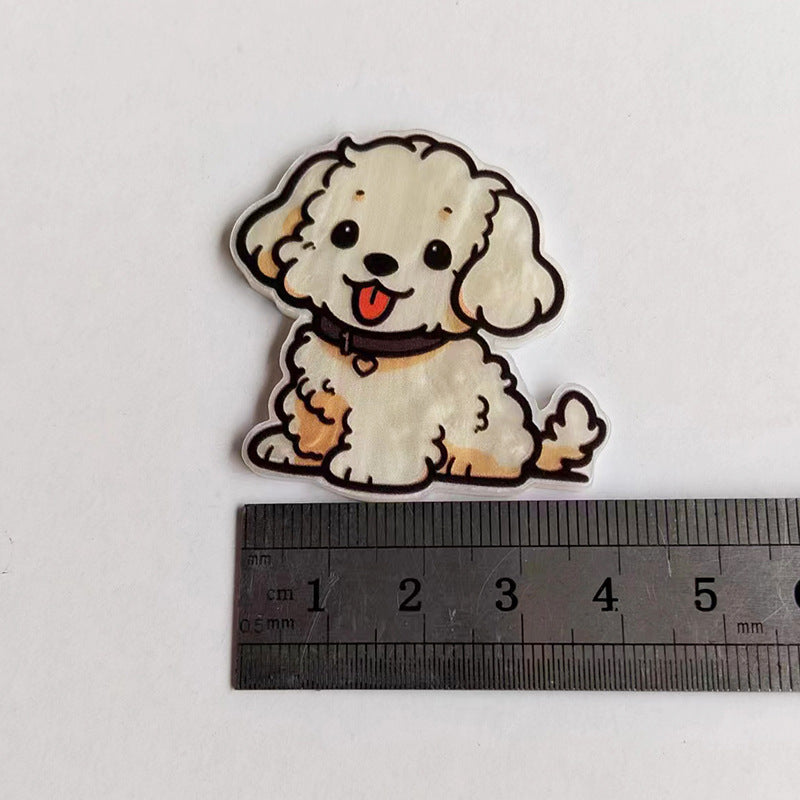 Wholesale  10pcs Illustration Style Cat Acrylic Accessories