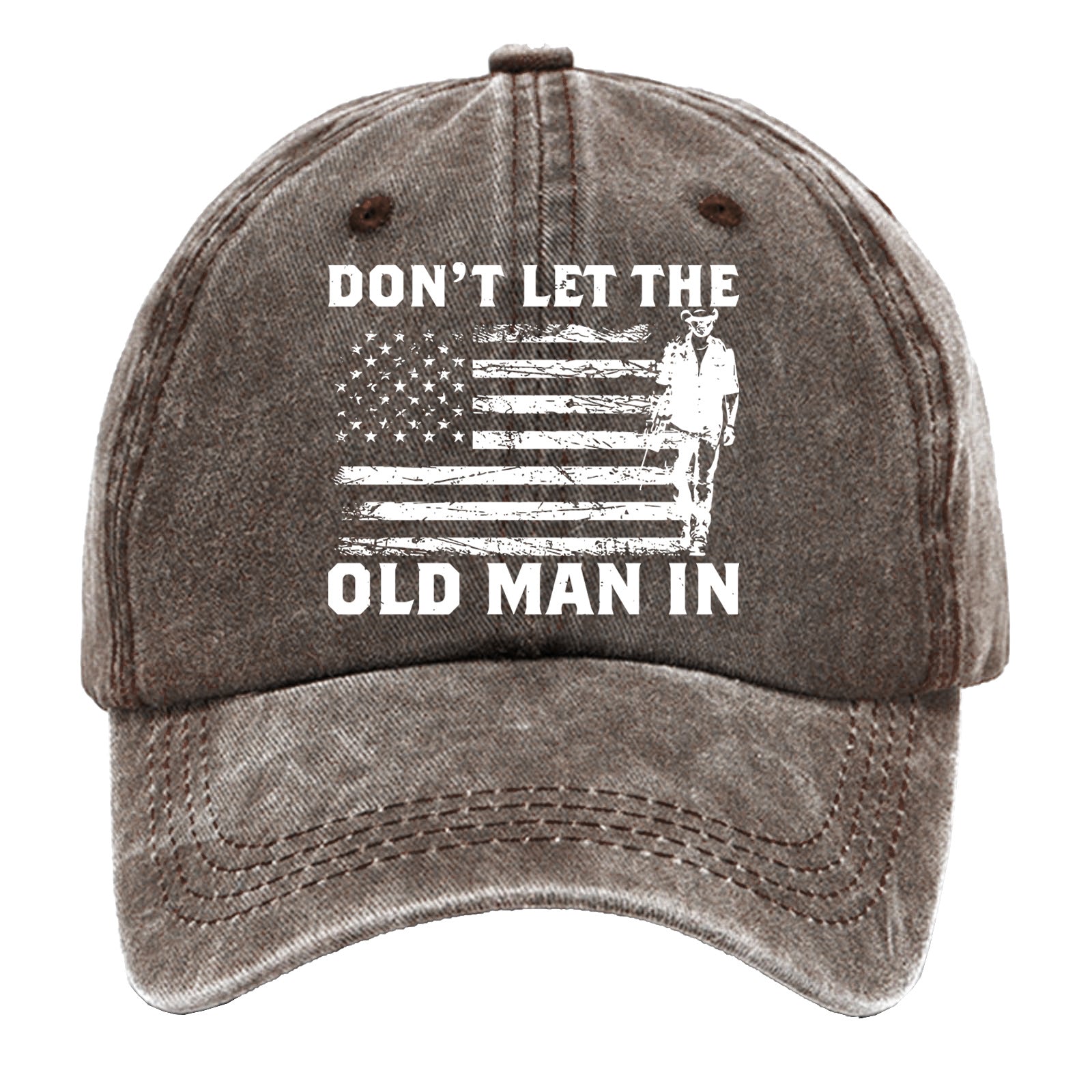 Wholesale Washed Cotton Printed Distressed Vintage Soft Top Baseball Cap