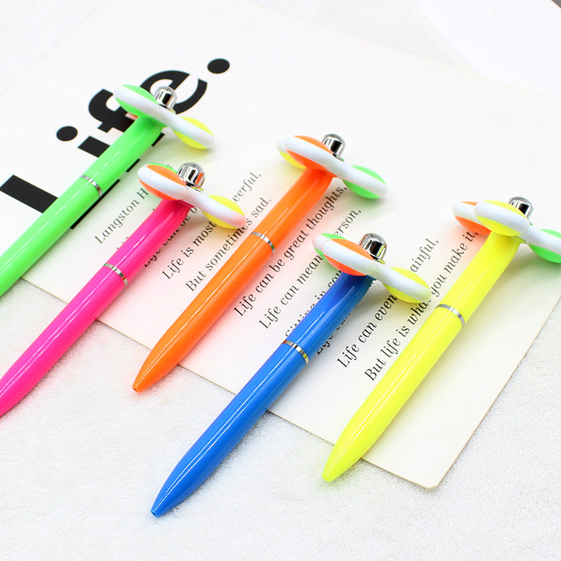 Wholesale Color Rotating Twisted Plastic Gyroscope Pressure Reducing Toy Ball Pen