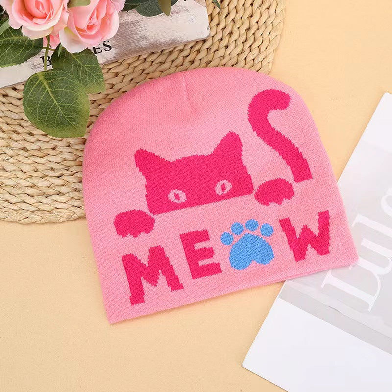 Wholesale Fashion Casual Warm Earmuff Knitted Hat