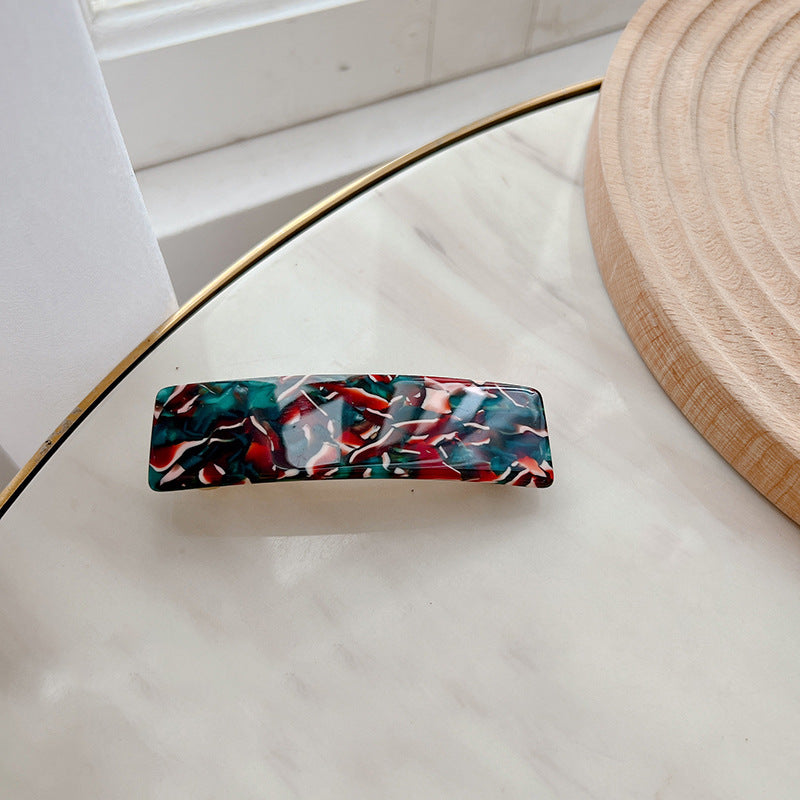 Wholesale Temperament Simple Hair Accessory Horizontal Clip One-line Rectangular Versatile Spring Clip