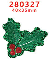 Wholesale Random 30pcs Green Christmas Cartoon Acrylic Flatback