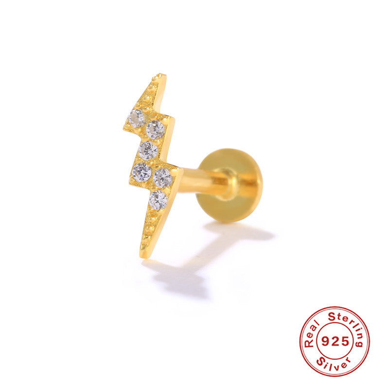 Wholesale S925 Sterling Silver Piercing Inner Thread Ear Piercing Ear Bone Nails