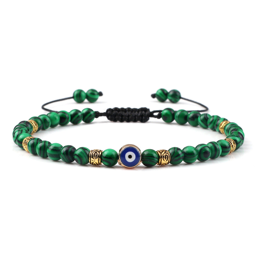 Wholesale Vintage Devil' s Eye Bead Weaving Bracelet