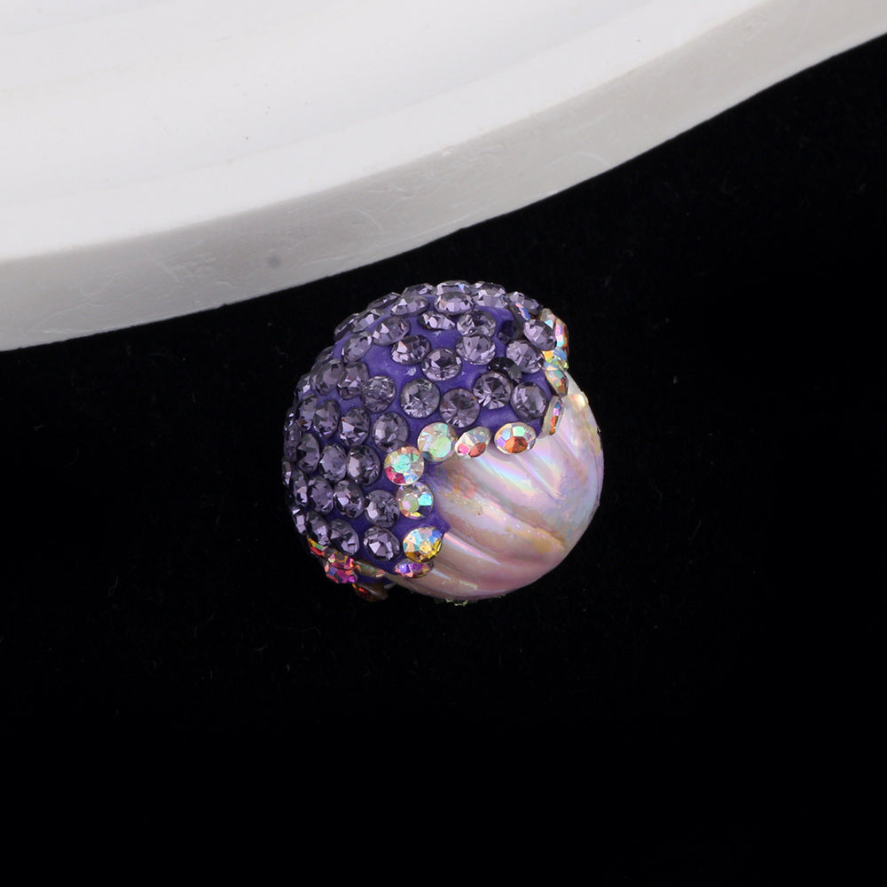 Wholesale 6pcs Acrylic Pine Cone Balls with Pen Soft Clay Straight Hole Beads DIY Accessories