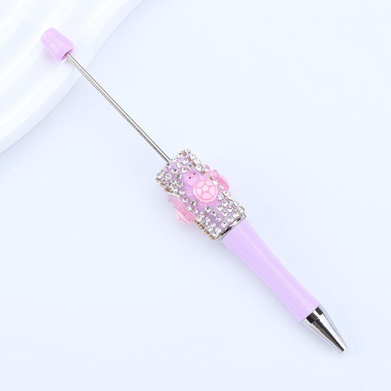 Wholesale Sugar set with diamonds  small turtle  crushed diamonds  beadable pens