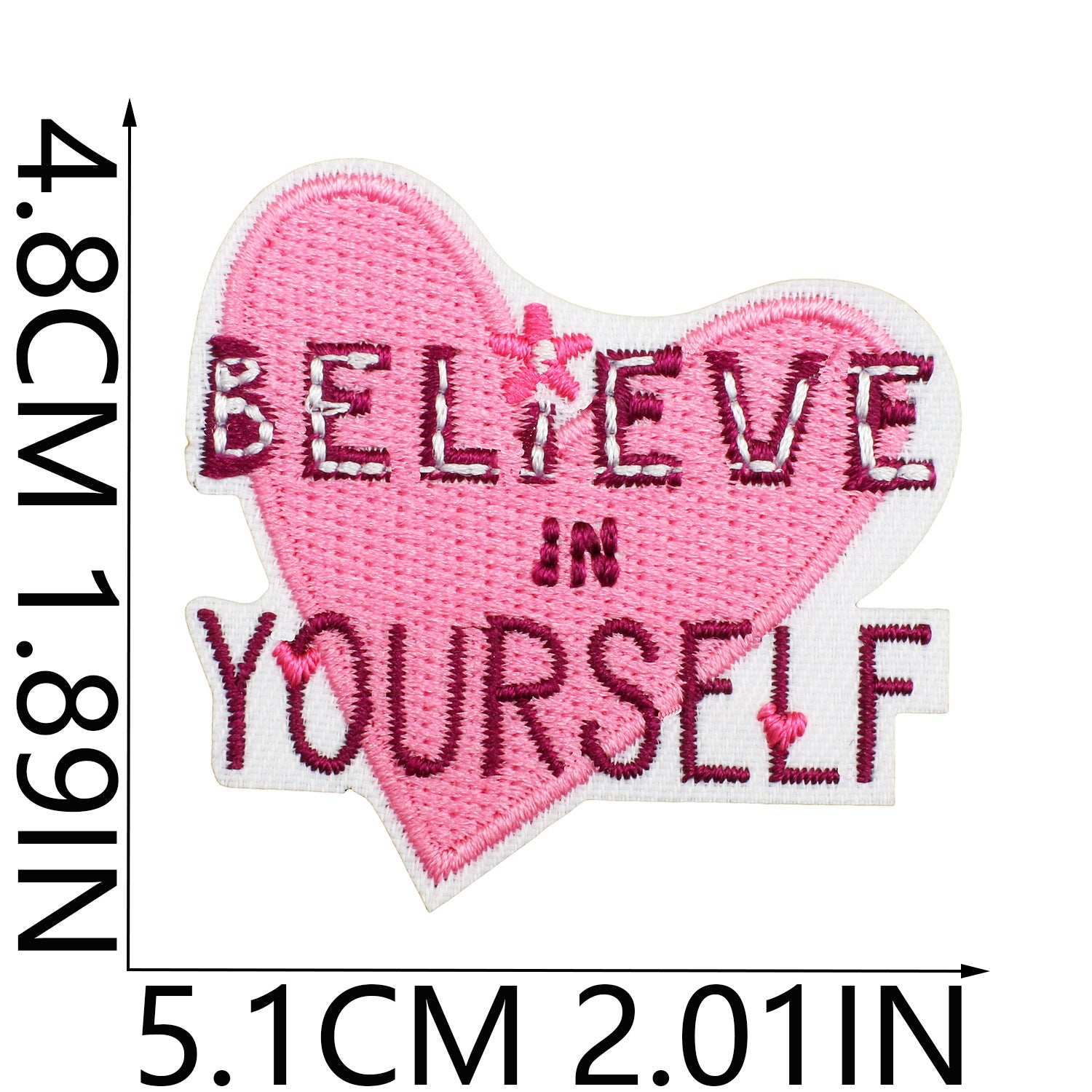 Wholesale Inspirational quotes embroidered patch