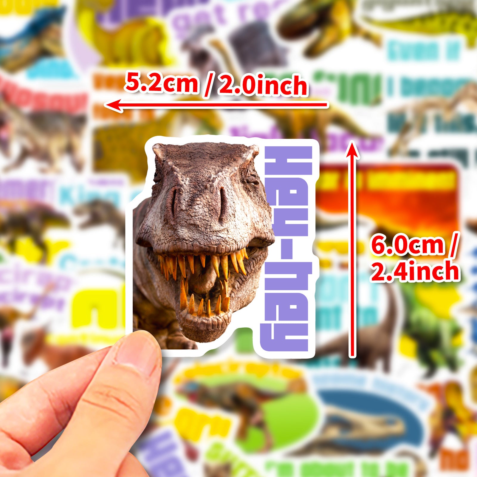 Wholesale 50pcs Tyrannosaurus Rex children's graffiti personality cartoon suitcase dinosaur stickers