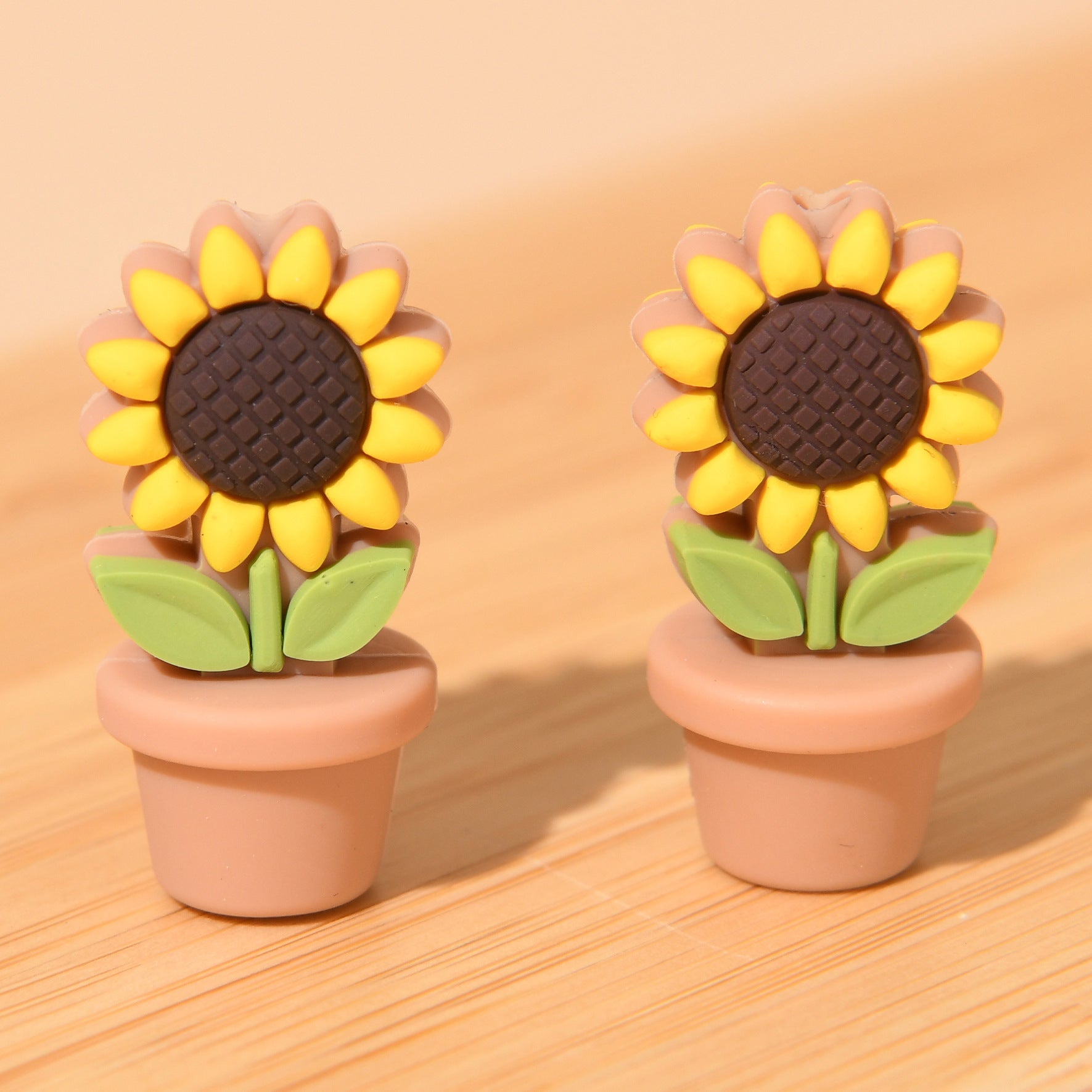 Wholesale 20PCS Sunflower DIY Silicone Beads