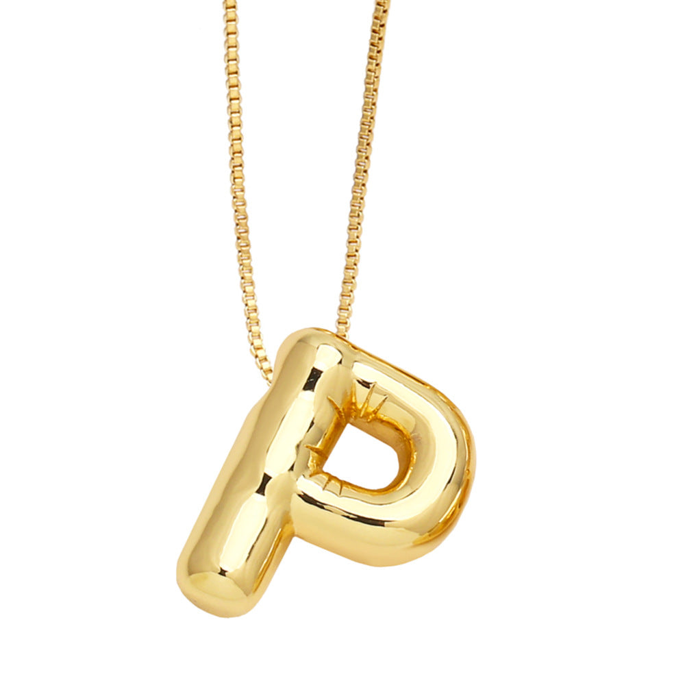 Wholesale 26 English Letters Necklace Clavicle Chain