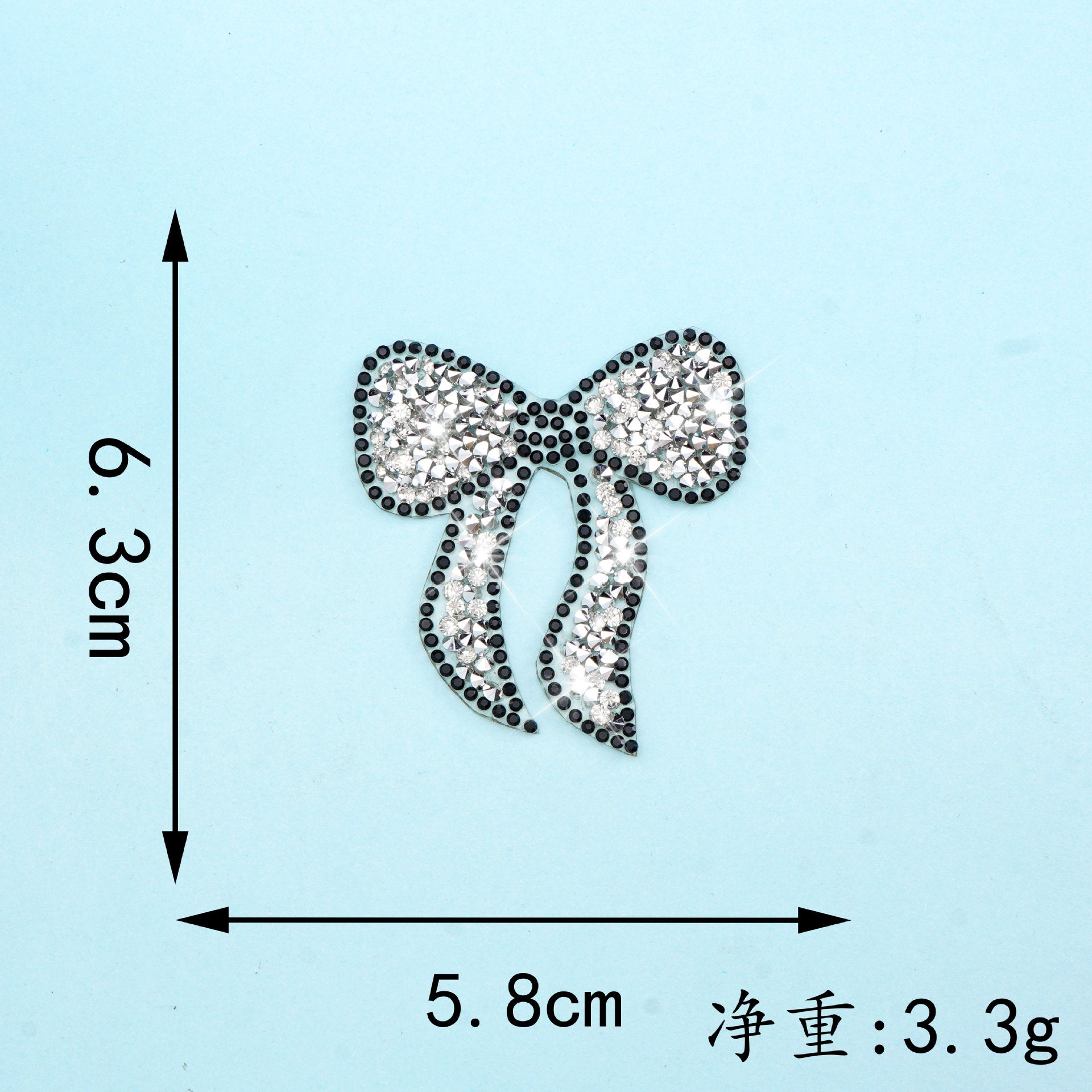 Wholesale Colorful rhinestone bow embroidery DIY Patches